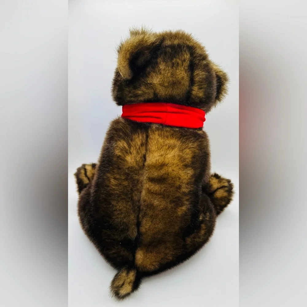 Vintage Animal Alley Toys R Us 16” Plush Brown Bear‎ with Red Bow Mink Like Fur